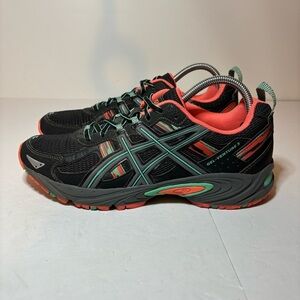 Asics Gel-Ventura 5 Running Shoe Wm Size 10 Trainer T5N8N Black Gray Mint Corral